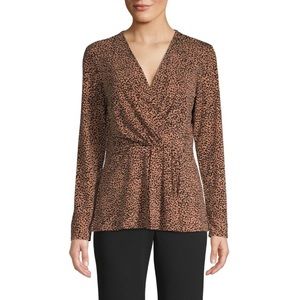 Pleated Long Sleeve Top